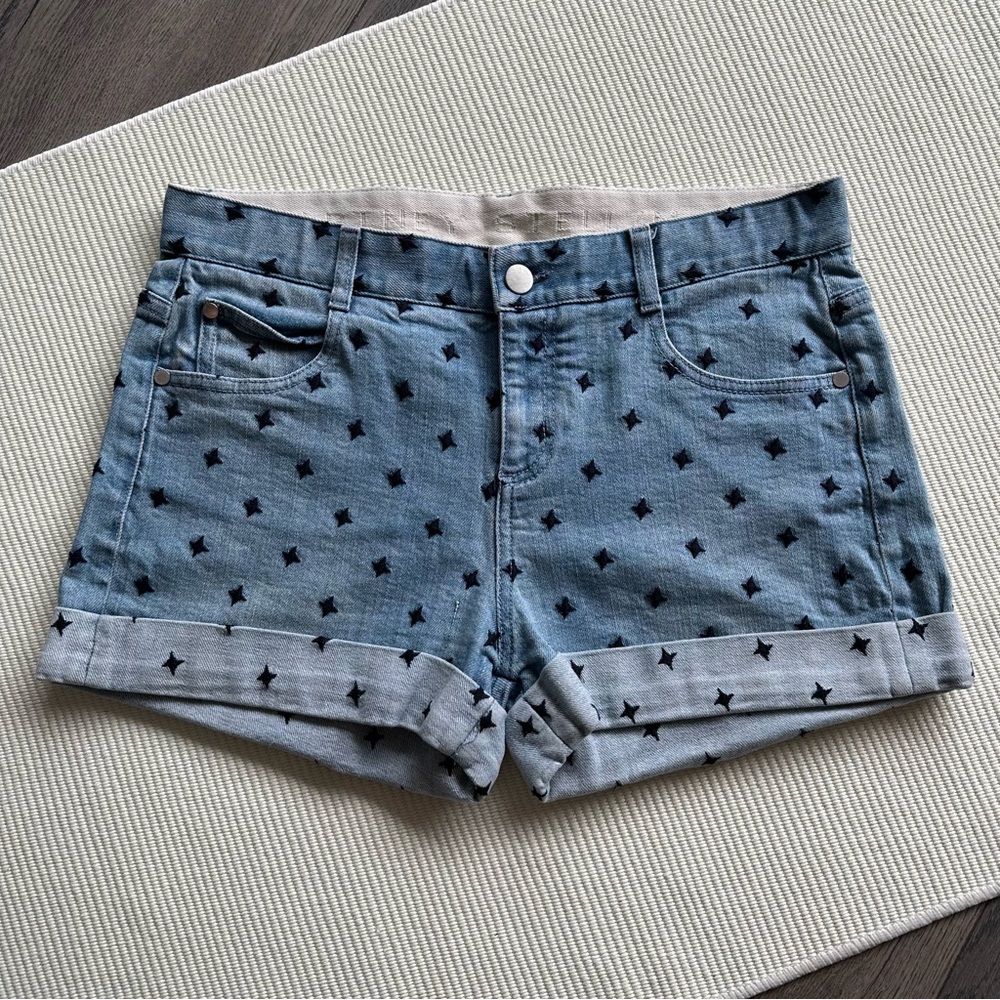 Stella McCartney Star Denim Tomboy Shorts